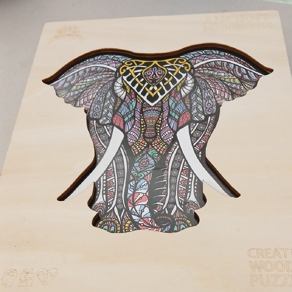 Woodbest Colorful Elephant Wooden Puzzle